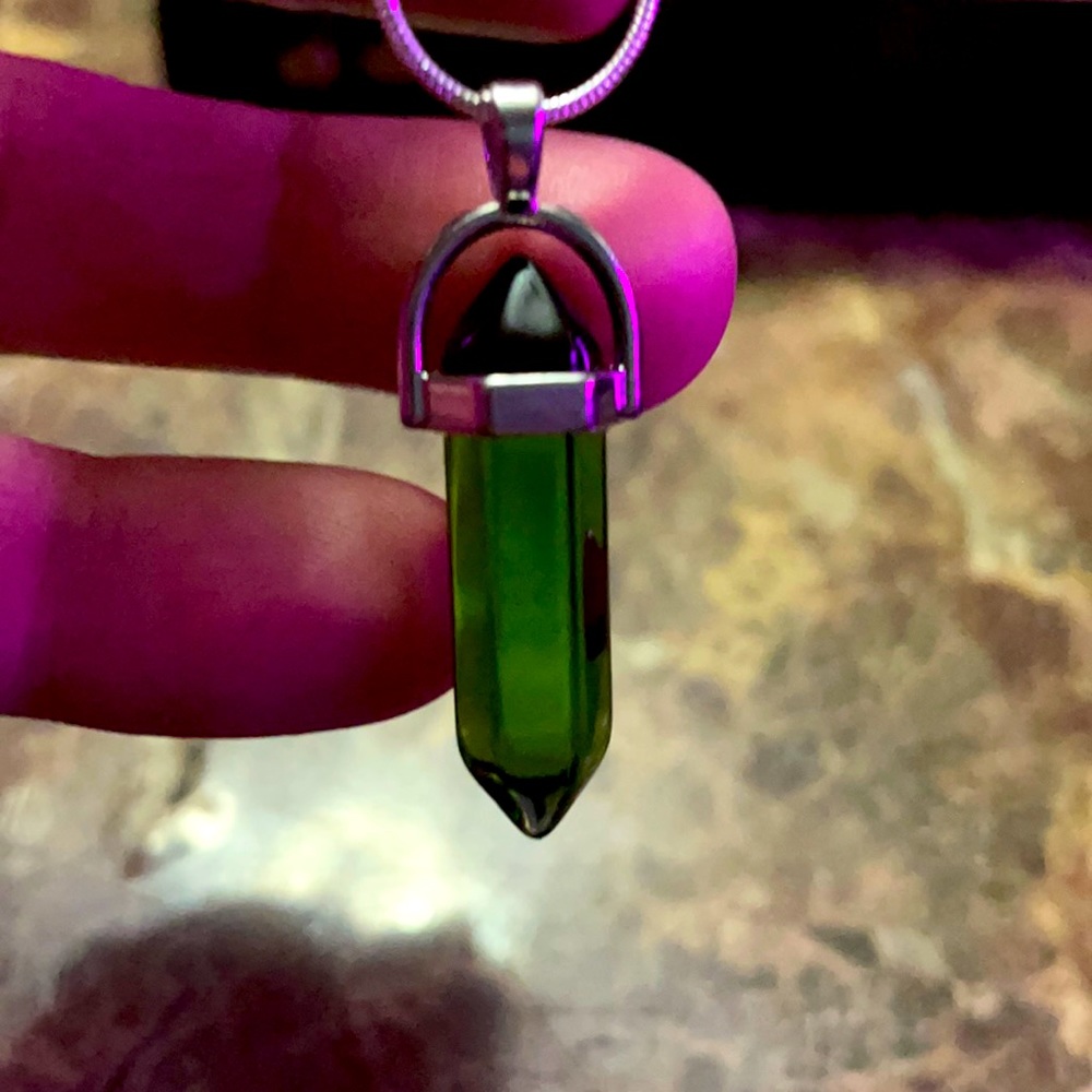 Green Crystal necklace